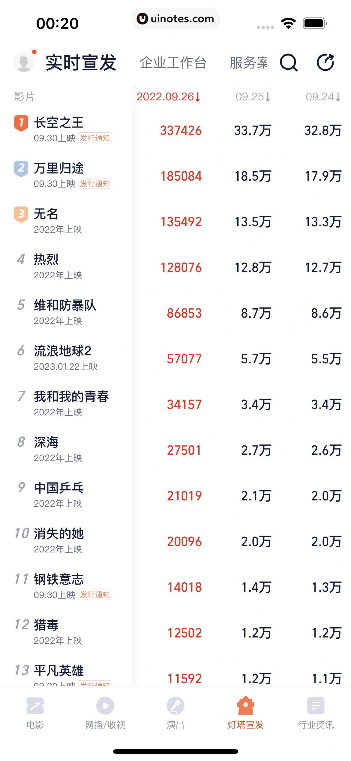 灯塔专业版 App 截图 127 - UI Notes