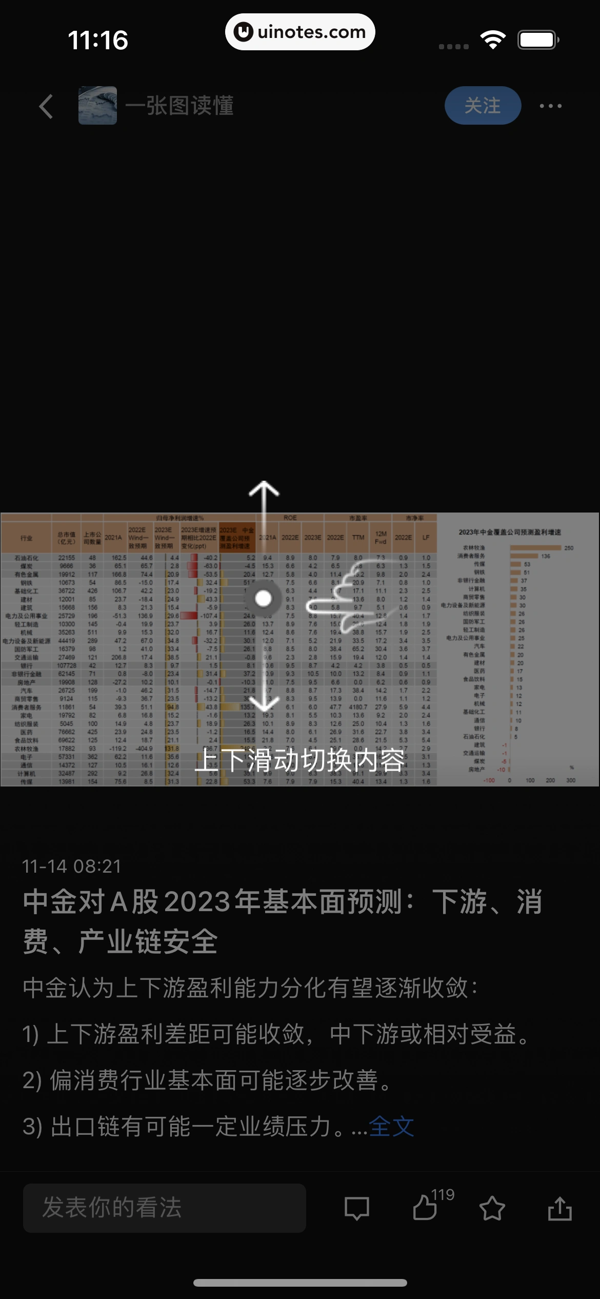华尔街见闻 App 截图 051 - UI Notes