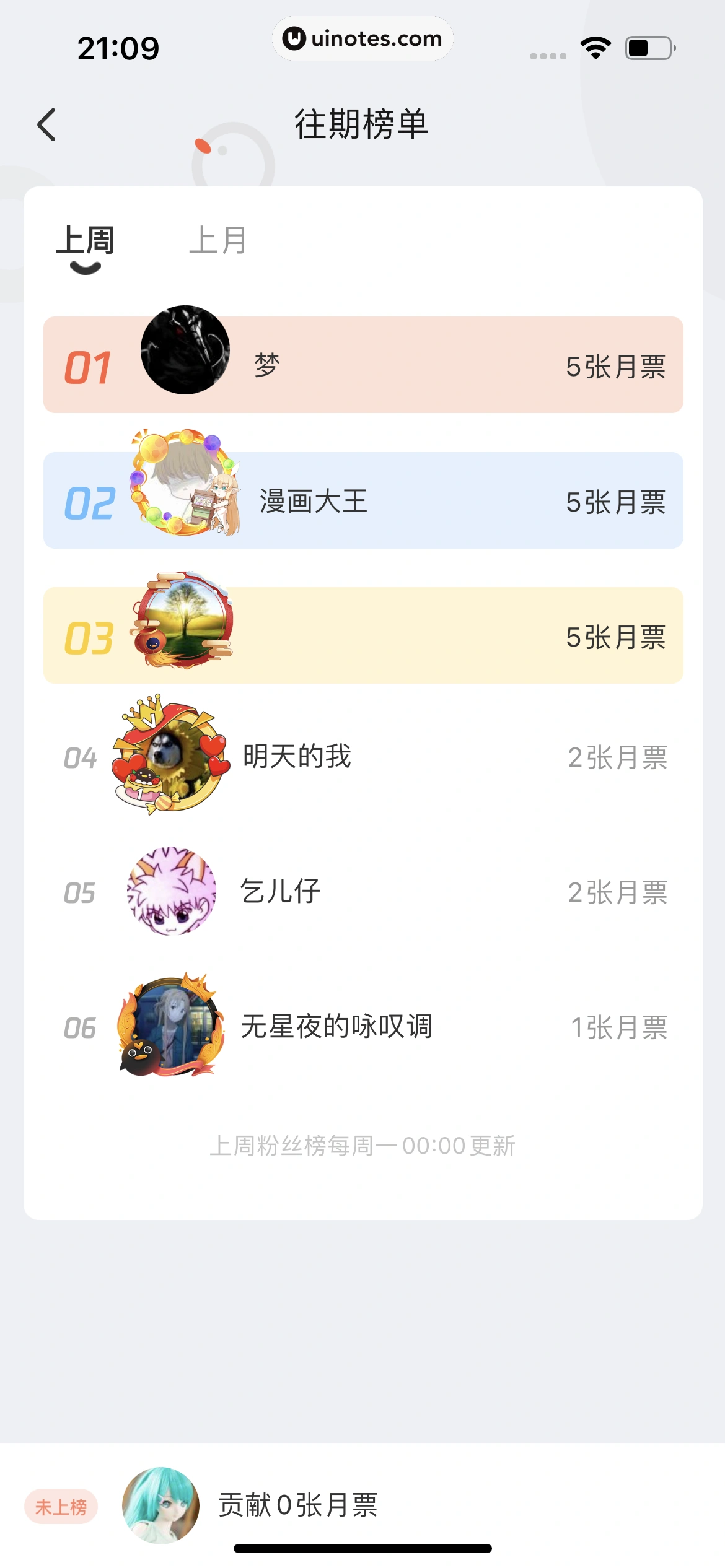 腾讯动漫 App 截图 150 - UI Notes