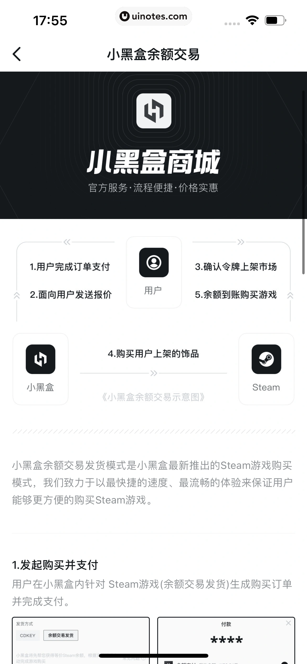 小黑盒 App 截图 300 - UI Notes