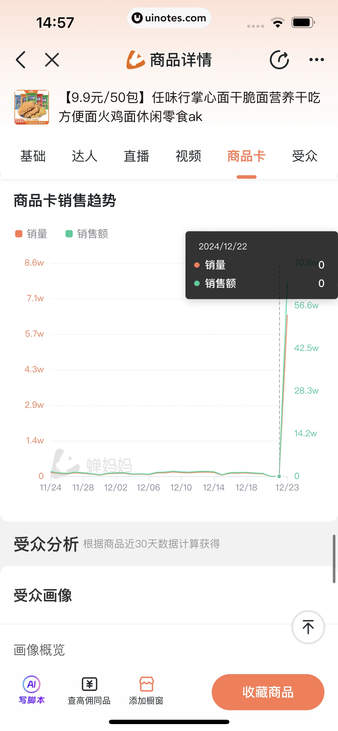 蝉妈妈 App 截图 303 - UI Notes