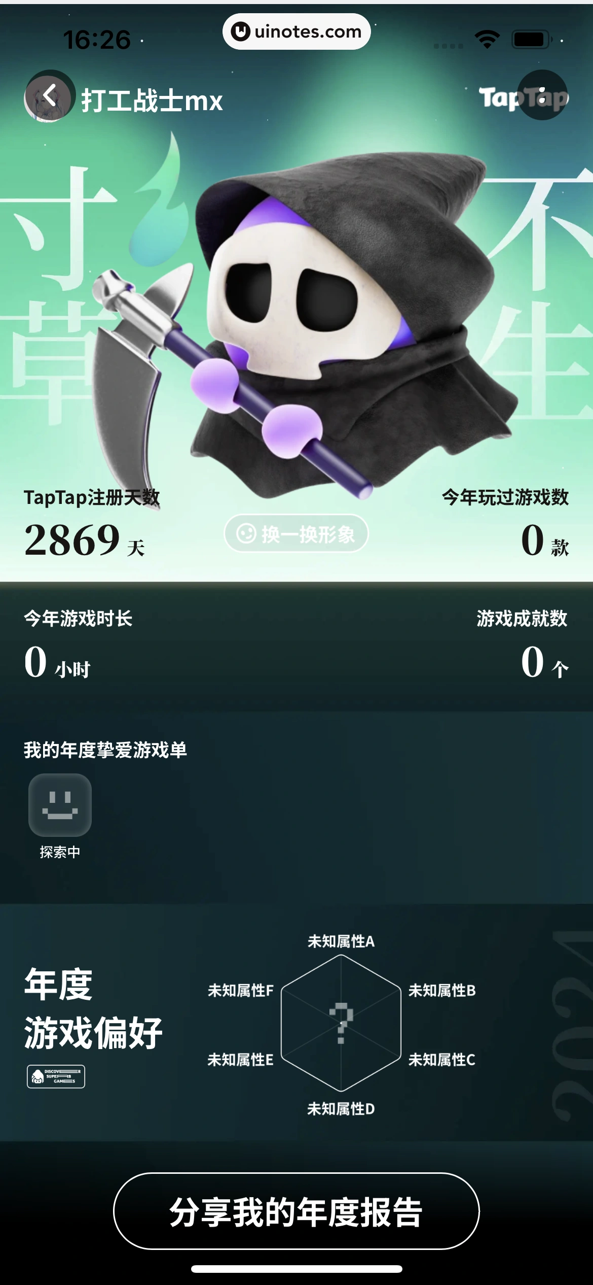 2024年度报告 App 截图 543 - UI Notes