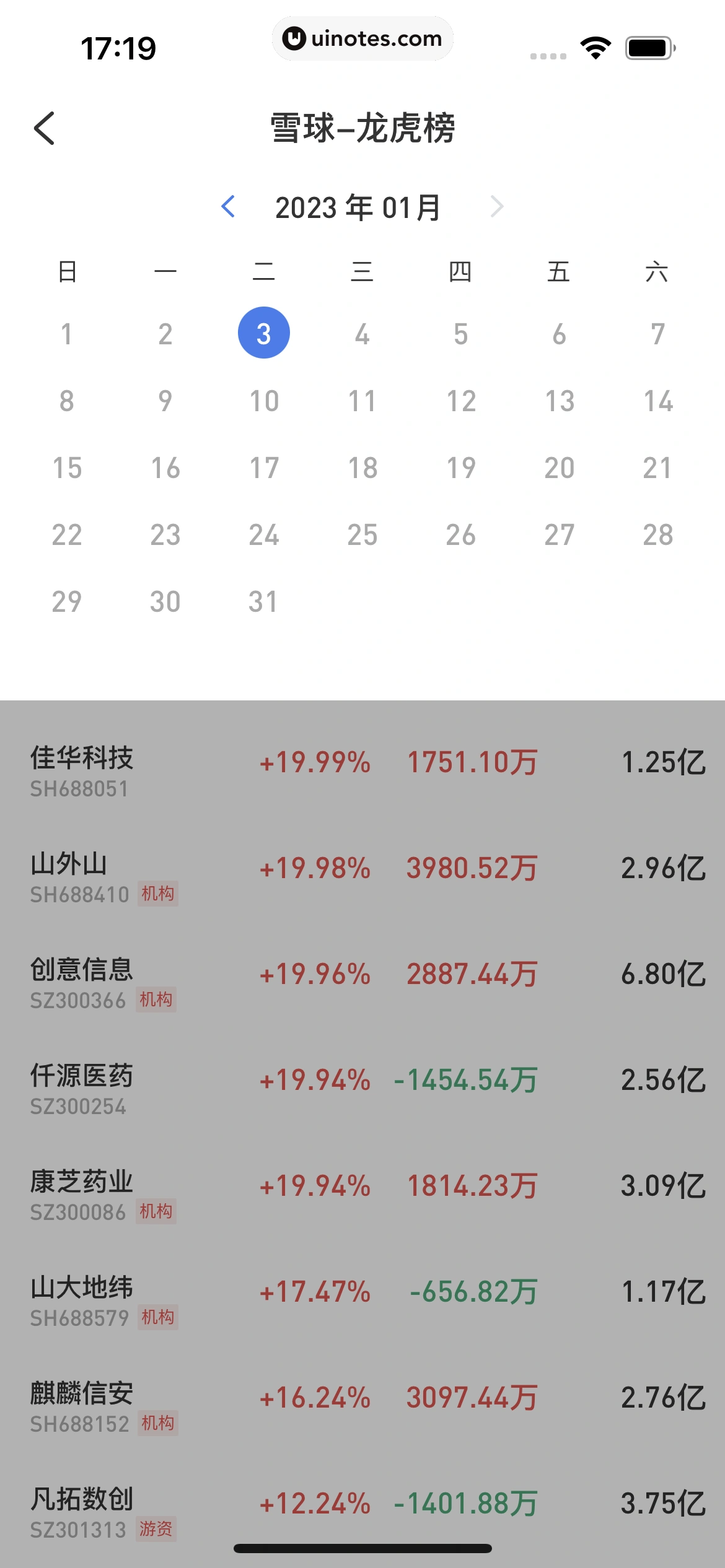 雪球 App 截图 200 - UI Notes