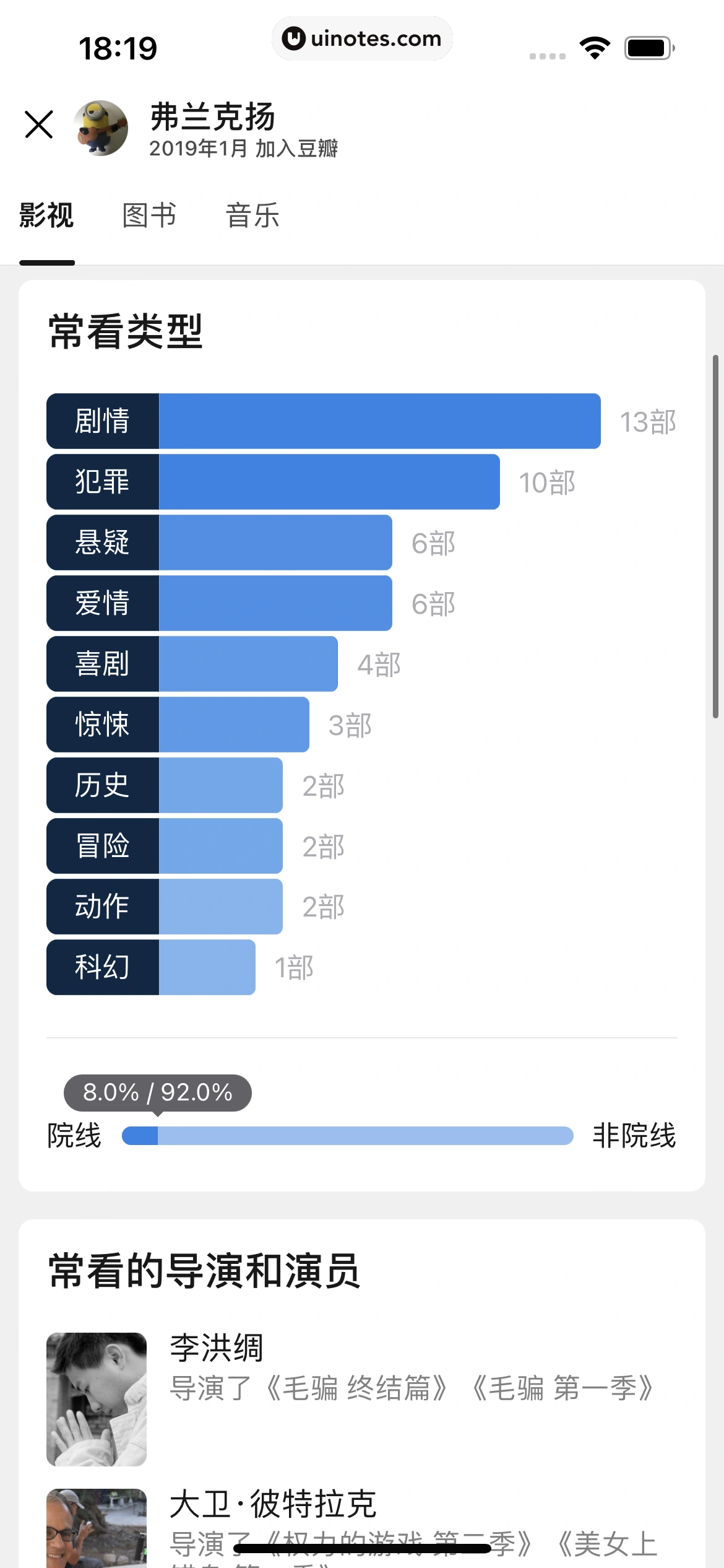 豆瓣 App 截图 057 - UI Notes