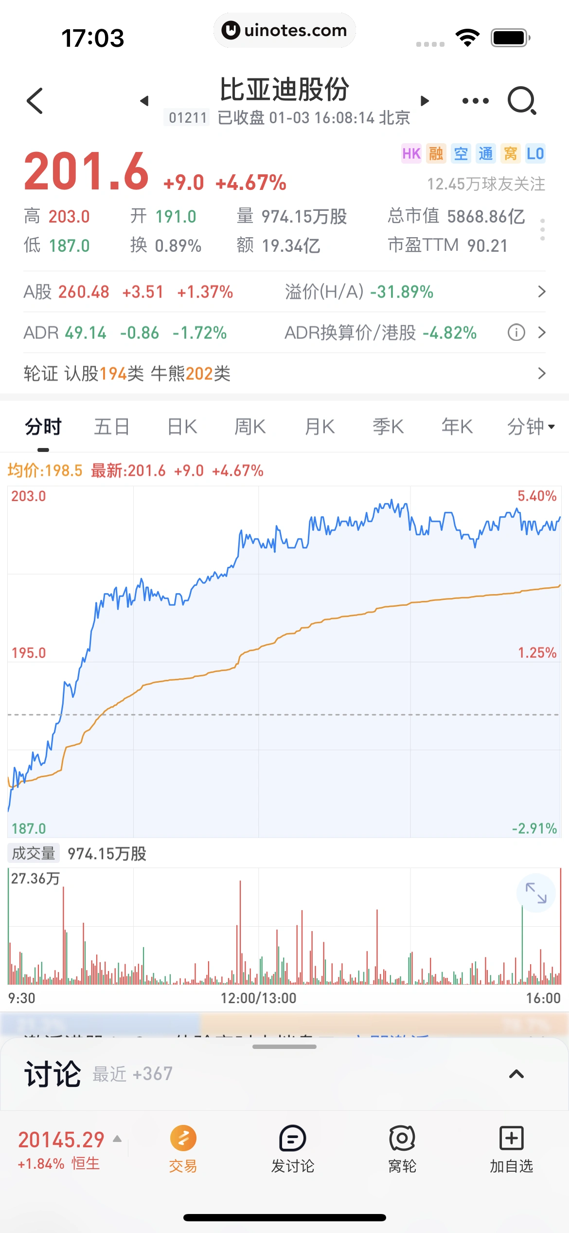 雪球 App 截图 055 - UI Notes