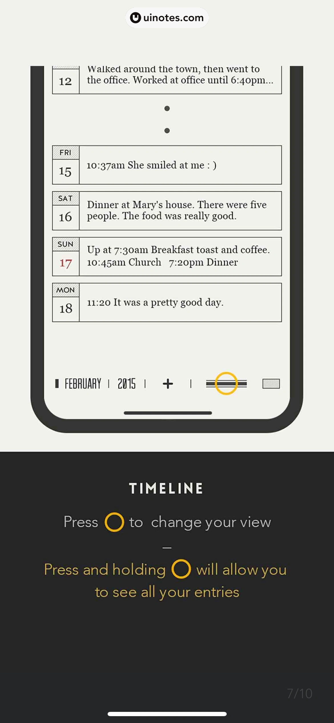 DayGram App 截图 036 - UI Notes