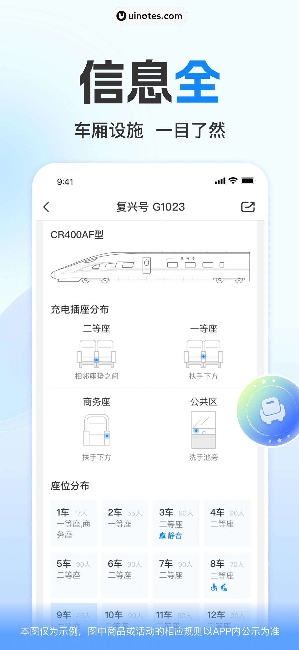 高铁管家 App 截图 004 - UI Notes