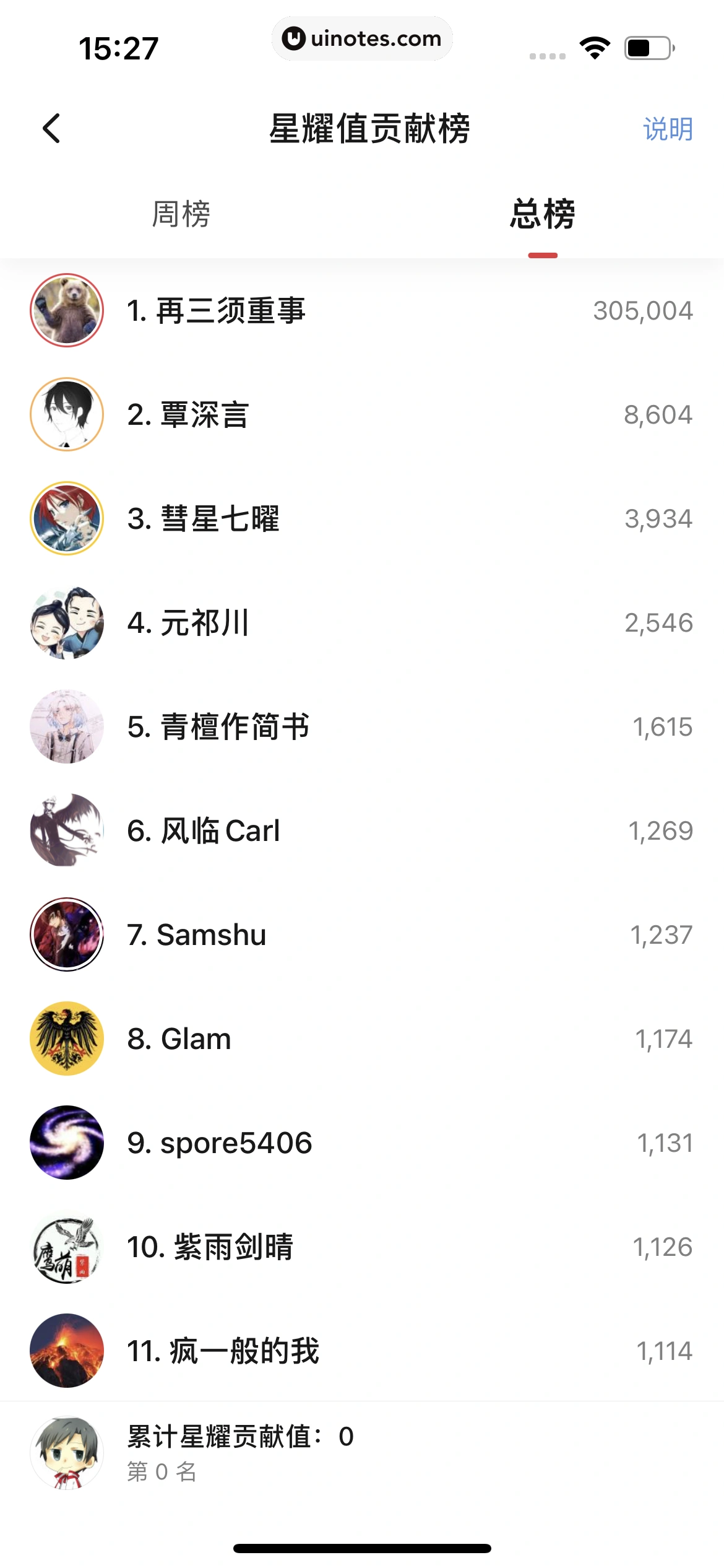 起点读书 App 截图 098 - UI Notes