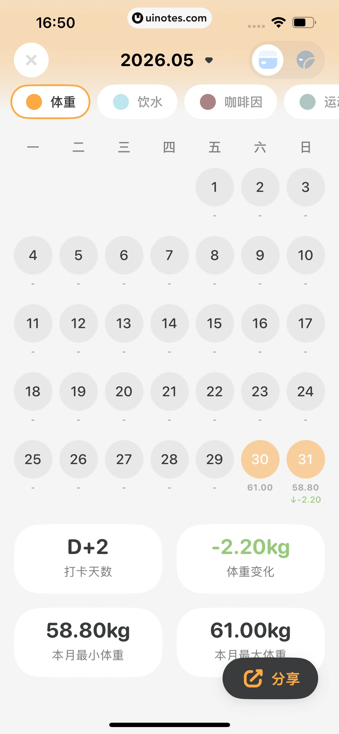 Golite App 截图 181 - UI Notes