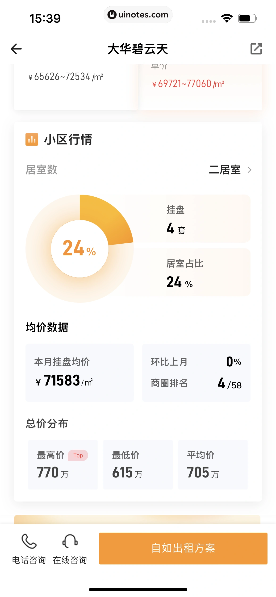 自如 App 截图 409 - UI Notes