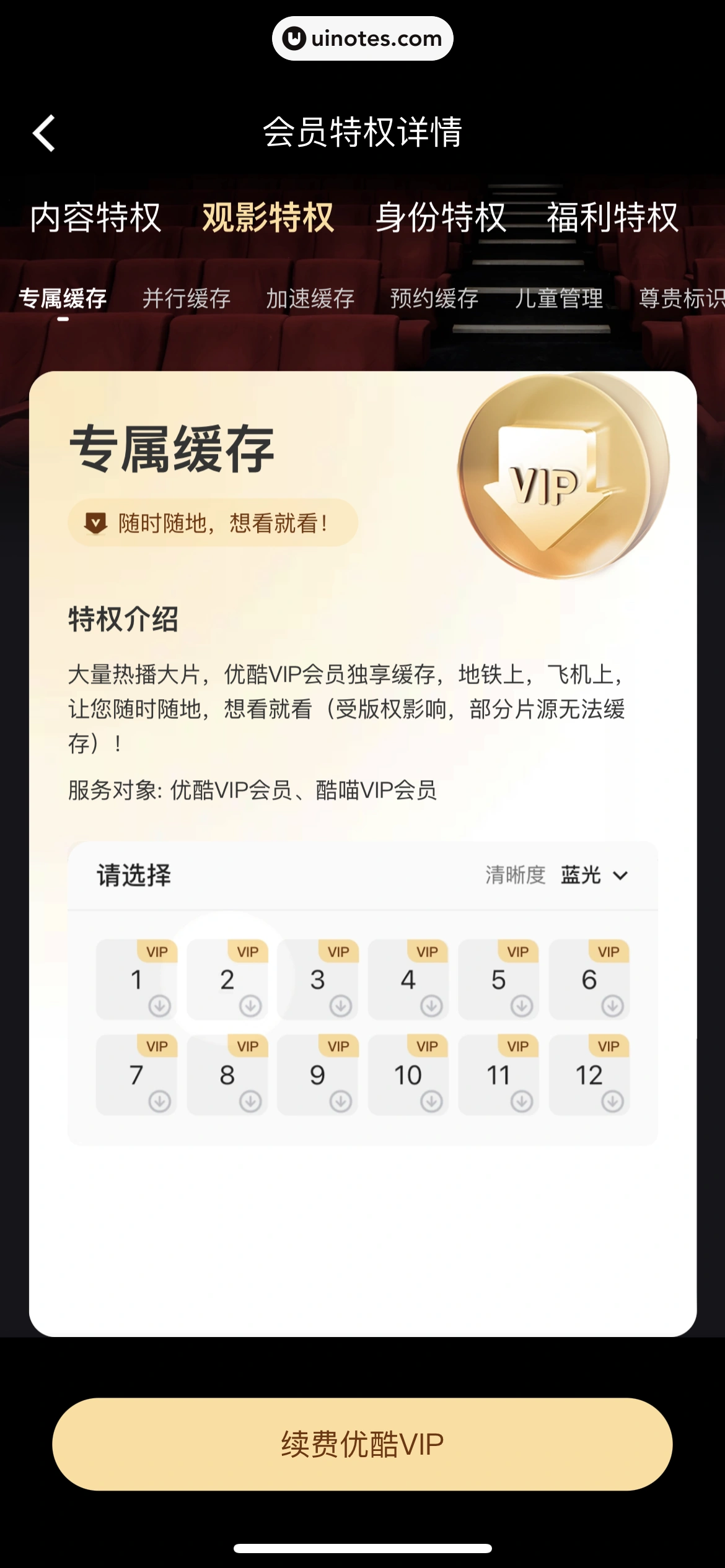 优酷 App 截图 286 - UI Notes