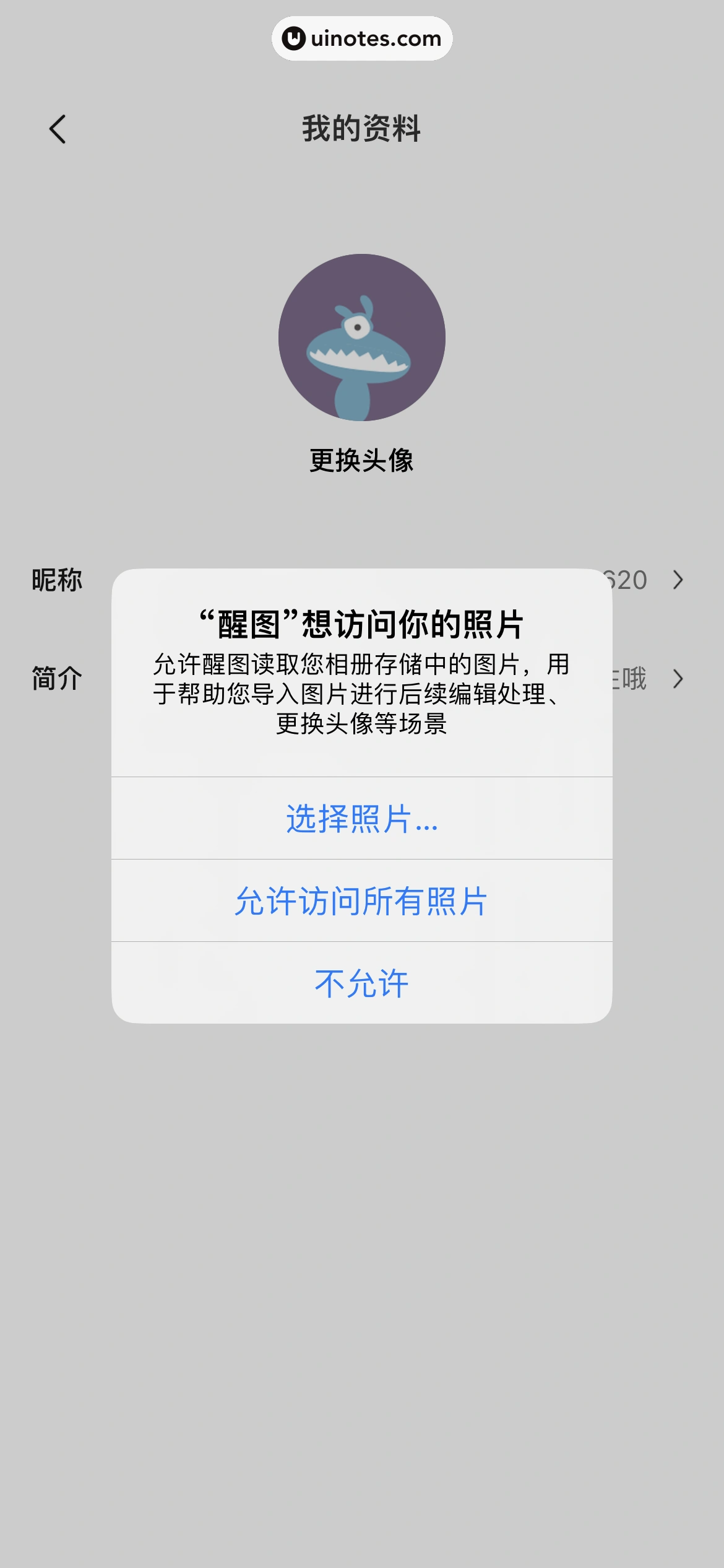 醒图 App 截图 027 - UI Notes