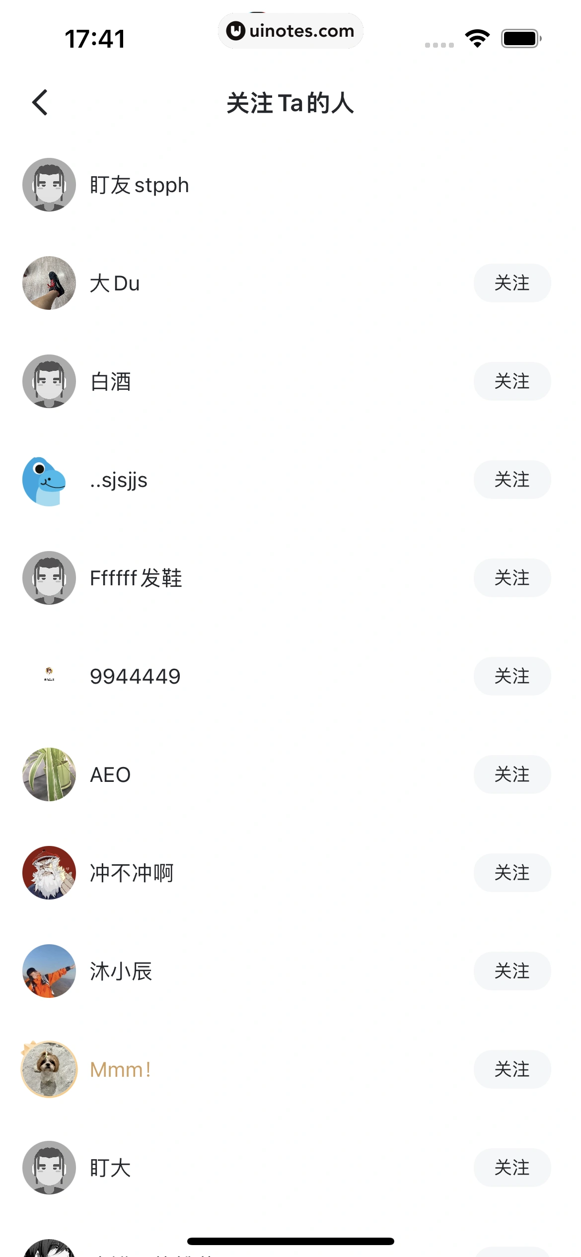 盯潮 App 截图 041 - UI Notes