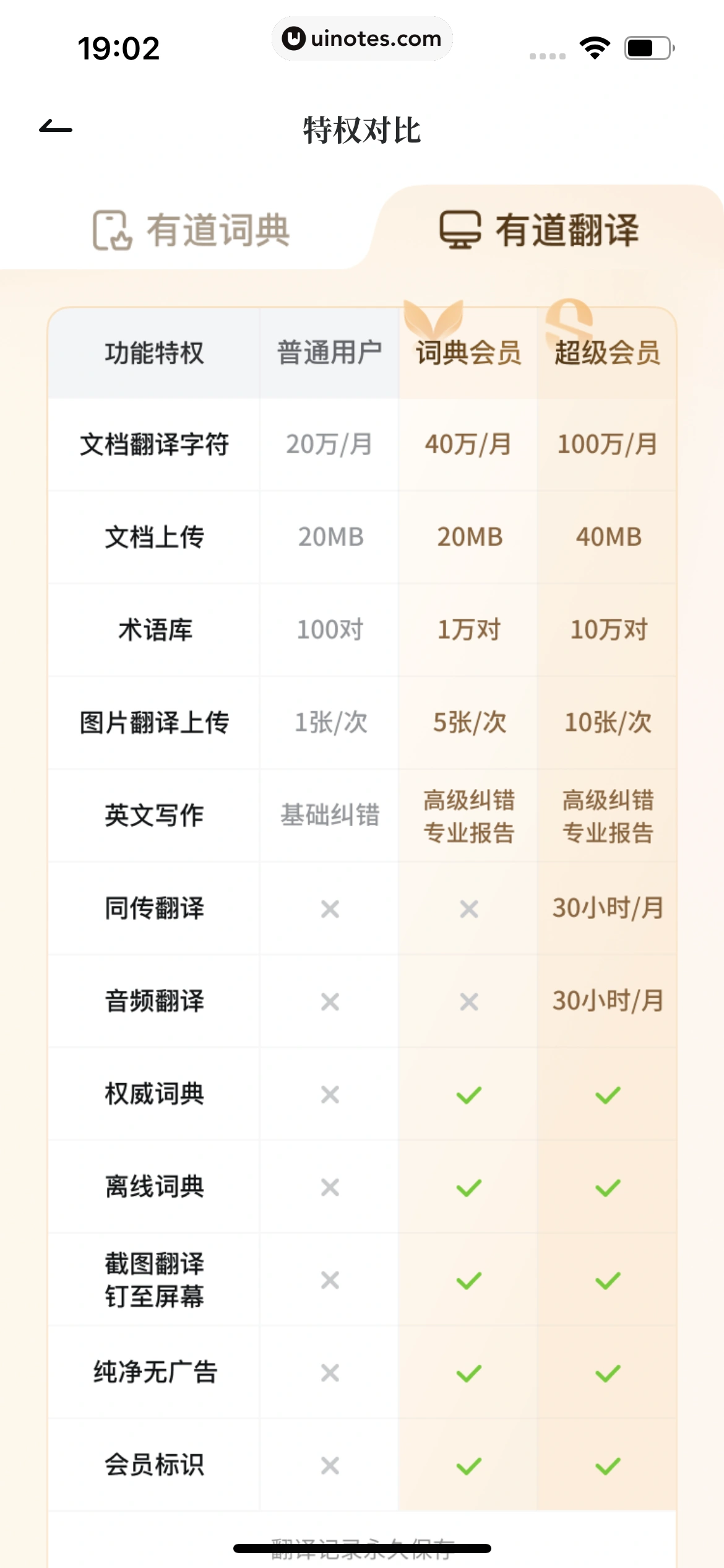 网易有道词典 App 截图 644 - UI Notes
