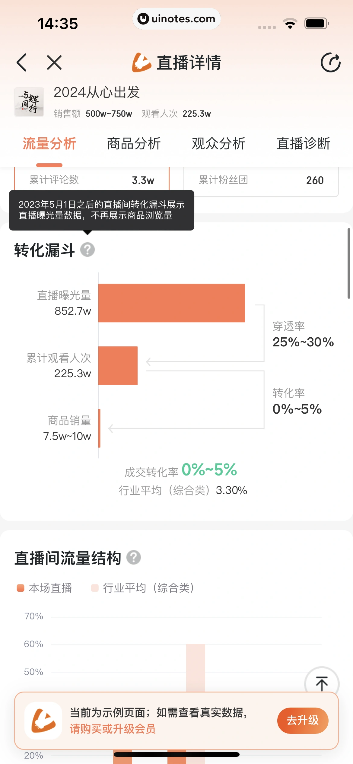 蝉妈妈 App 截图 072 - UI Notes