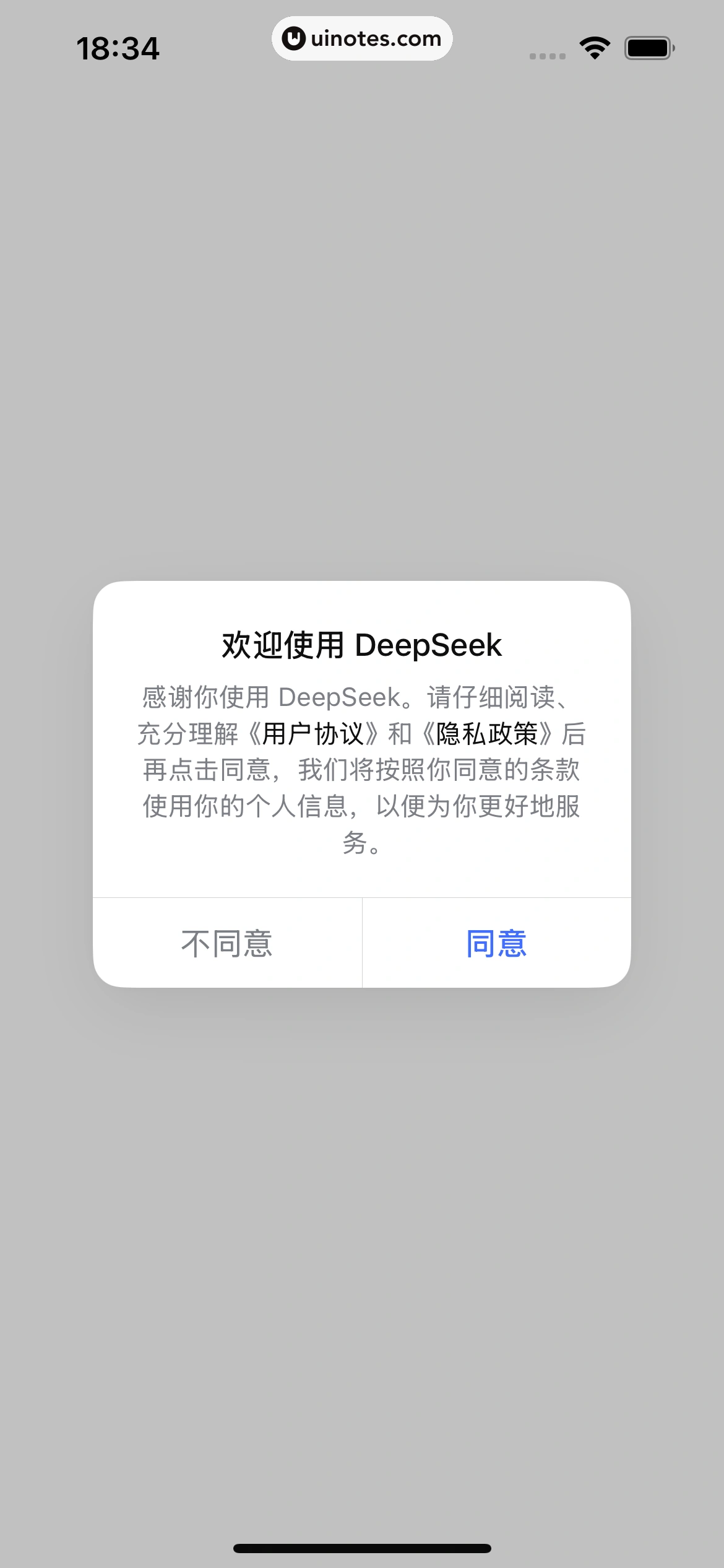 DeepSeek App 截图 007 - UI Notes