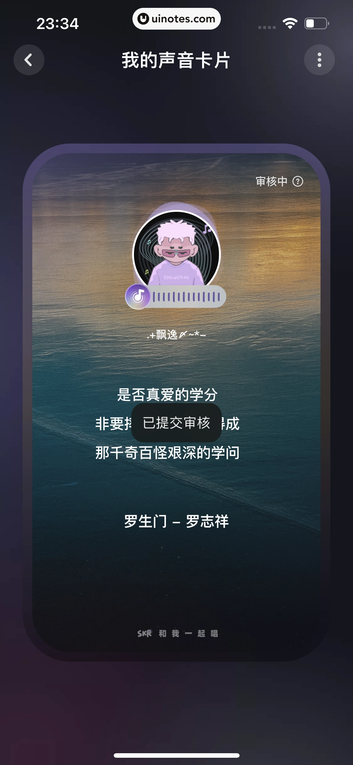 撕歌 App 截图 474 - UI Notes