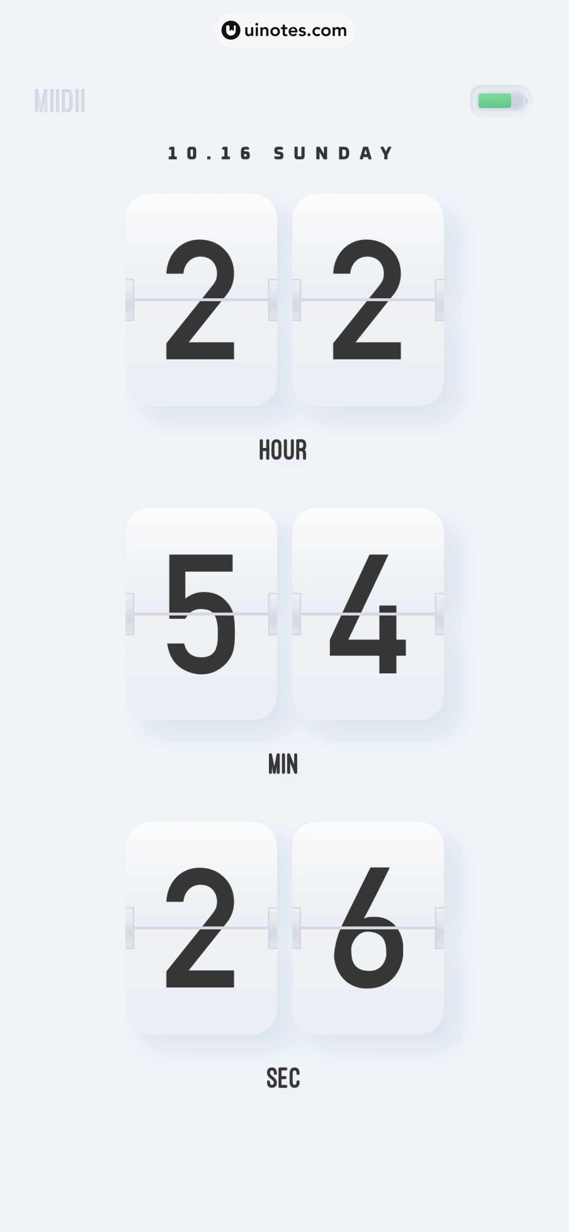 谜底时钟 App 截图 010 - UI Notes