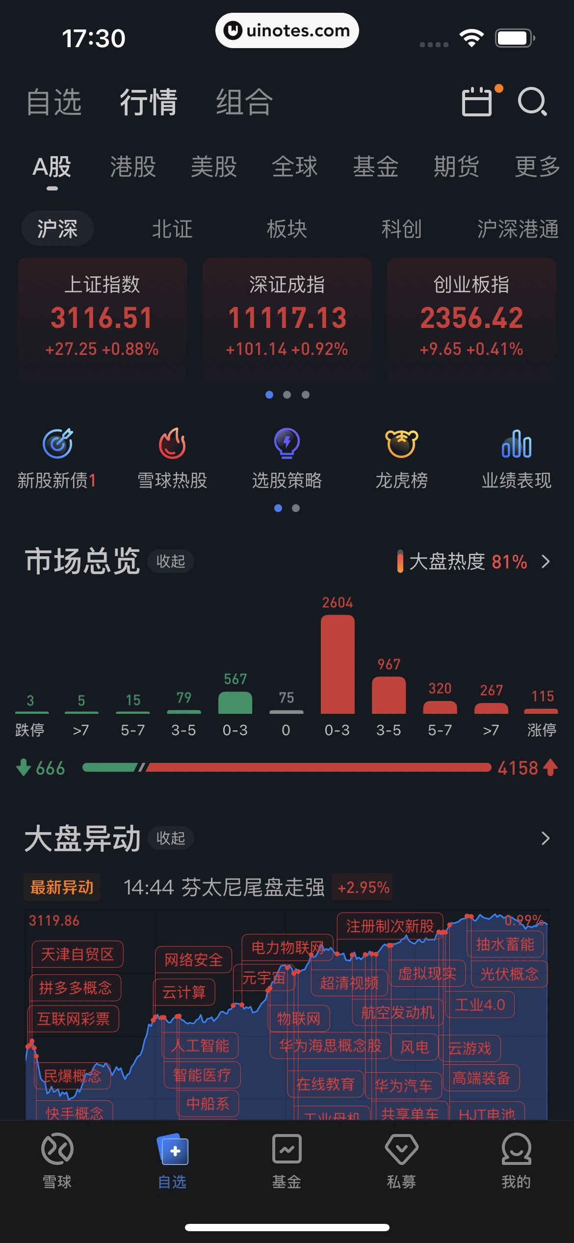 雪球 App 截图 312 - UI Notes