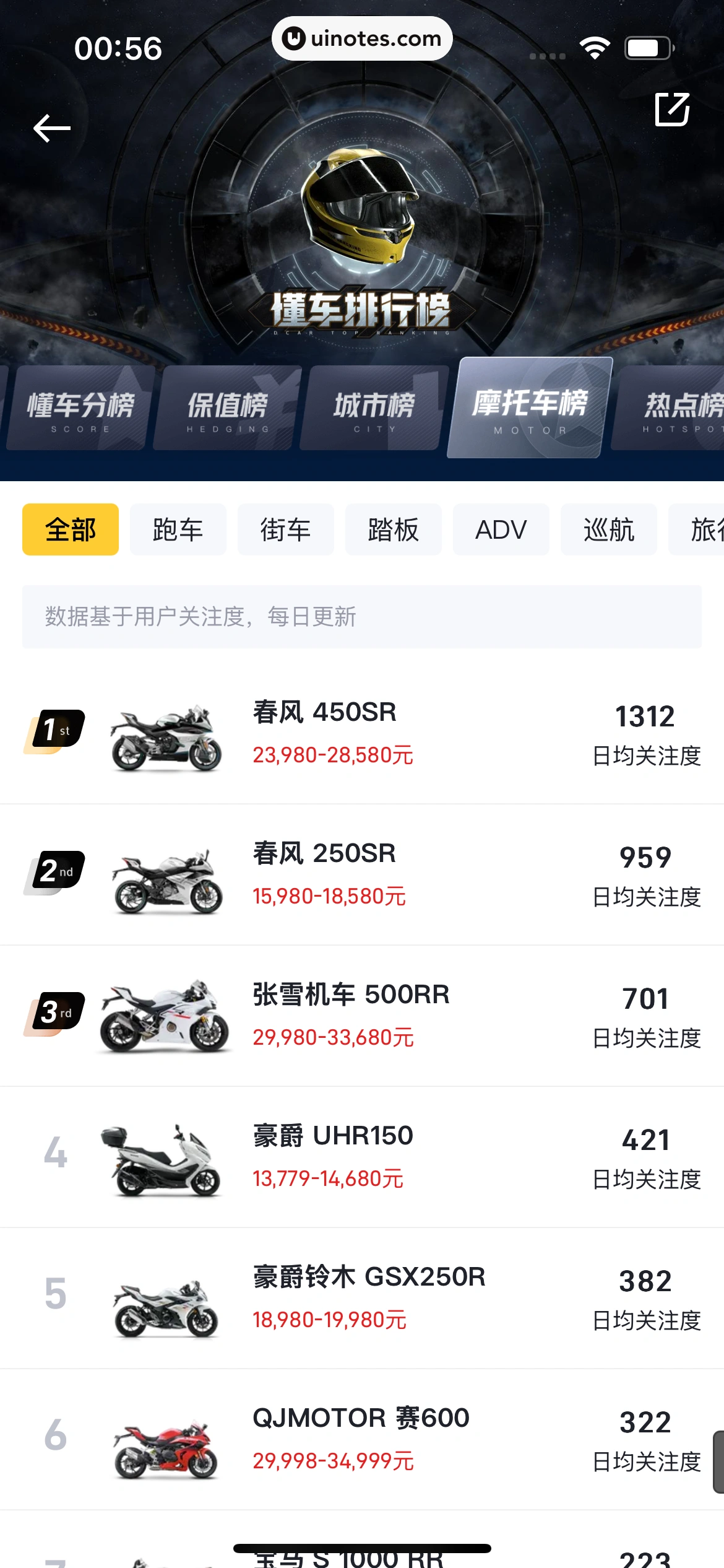 懂车帝 App 截图 0305 - UI Notes