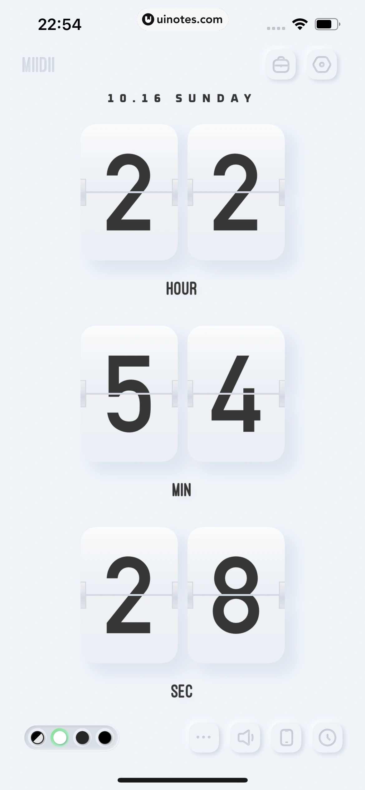谜底时钟 App 截图 012 - UI Notes