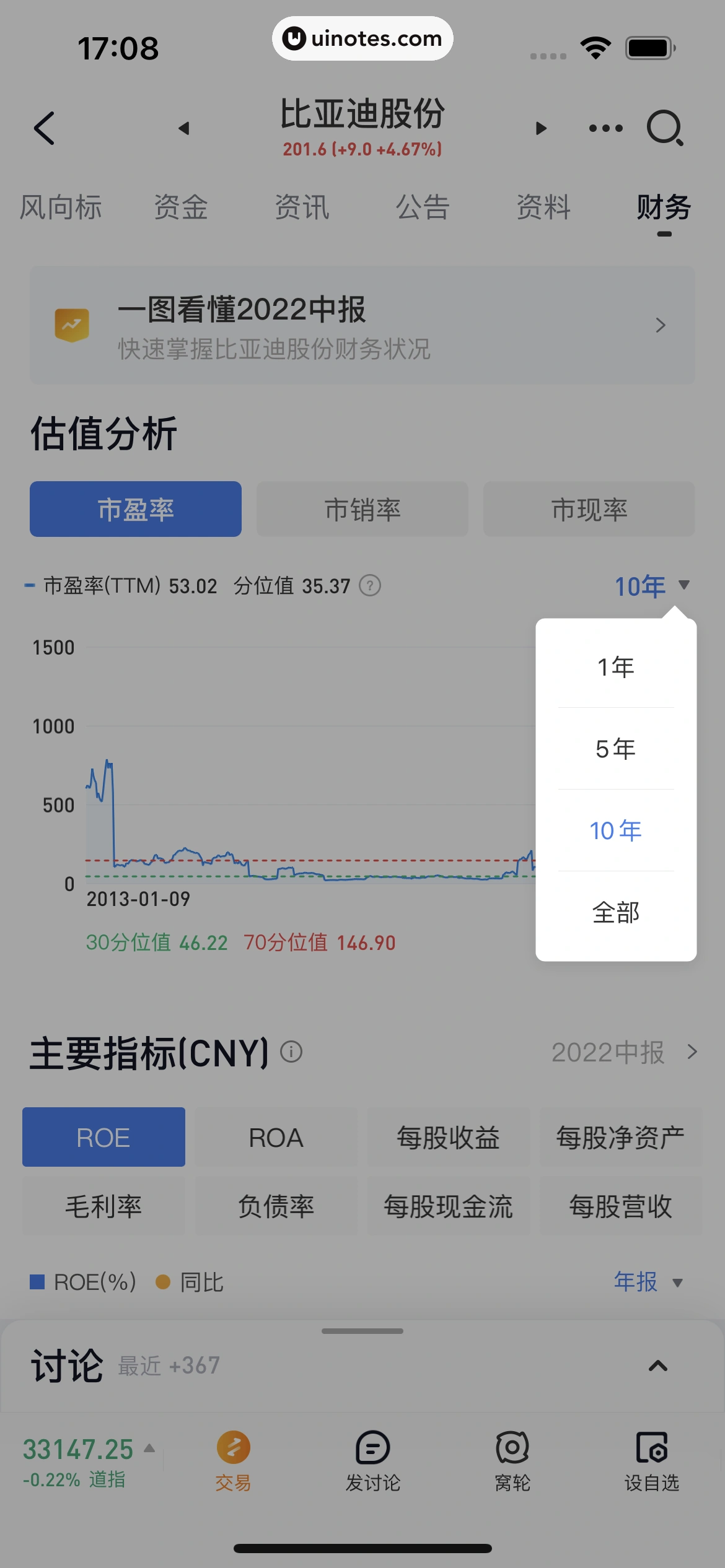 雪球 App 截图 104 - UI Notes