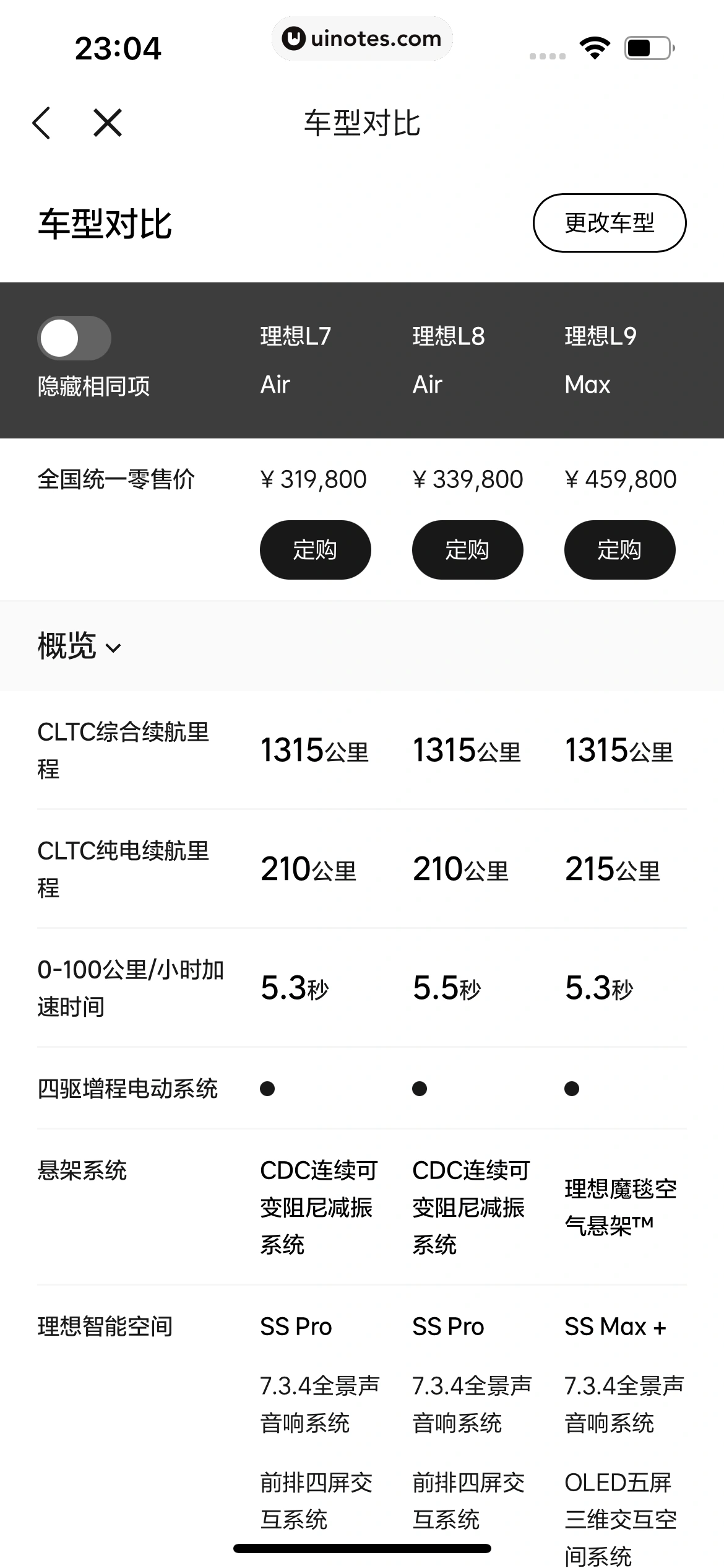 理想汽车 App 截图 156 - UI Notes