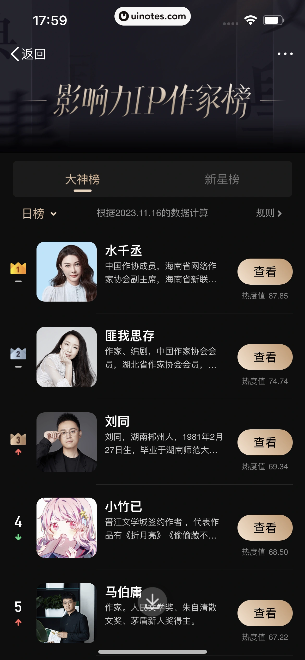 微博 App 截图 0456 - UI Notes