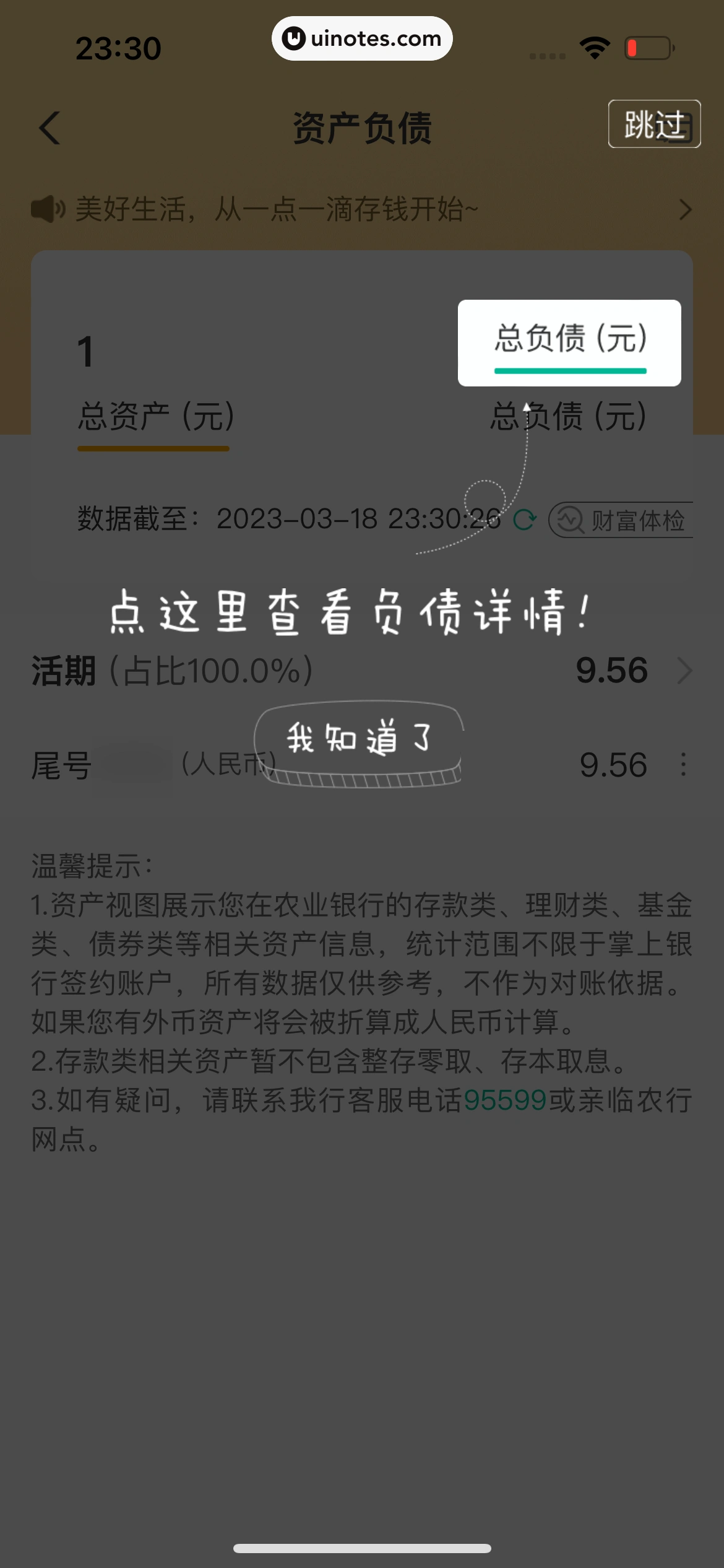 中国农业银行 App 截图 062 - UI Notes