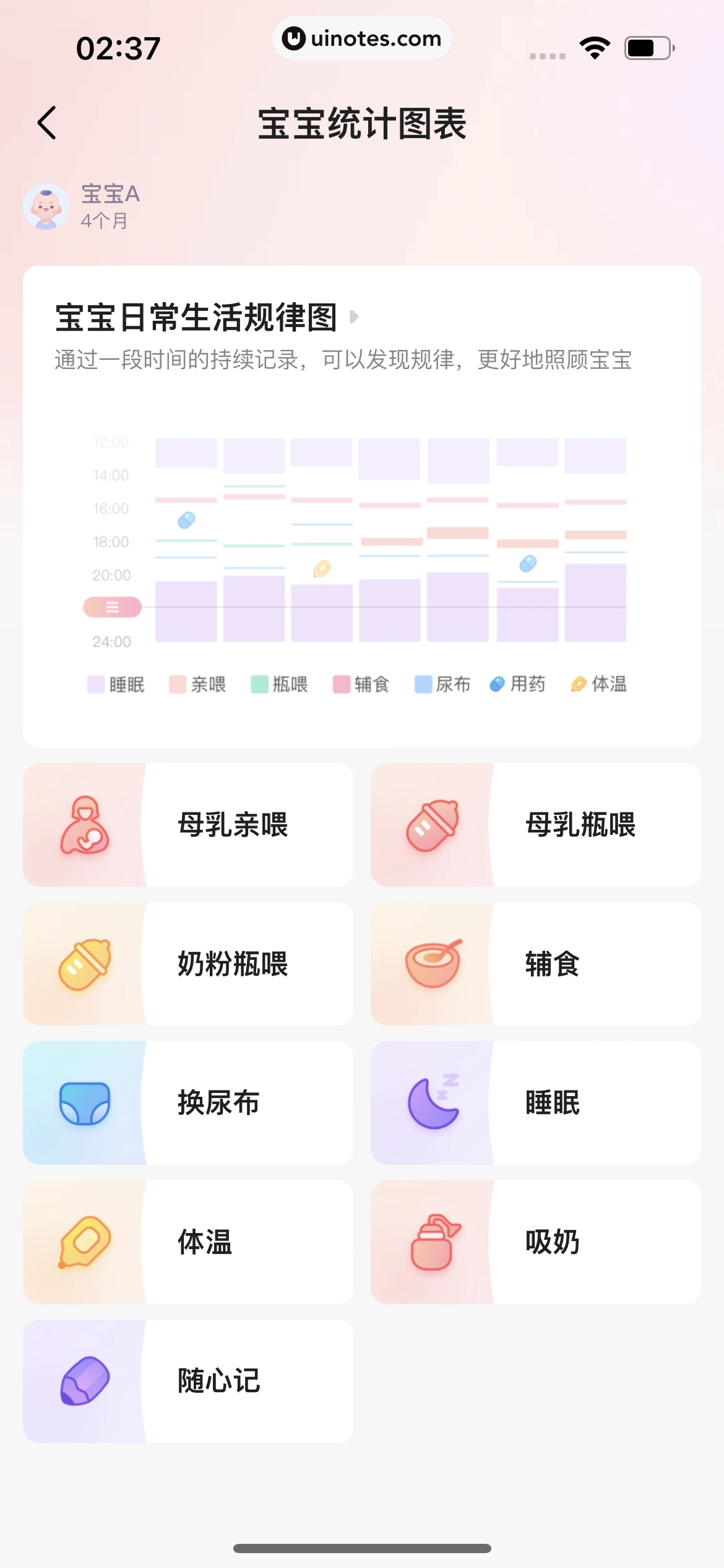 宝宝树孕育 App 截图 657 - UI Notes