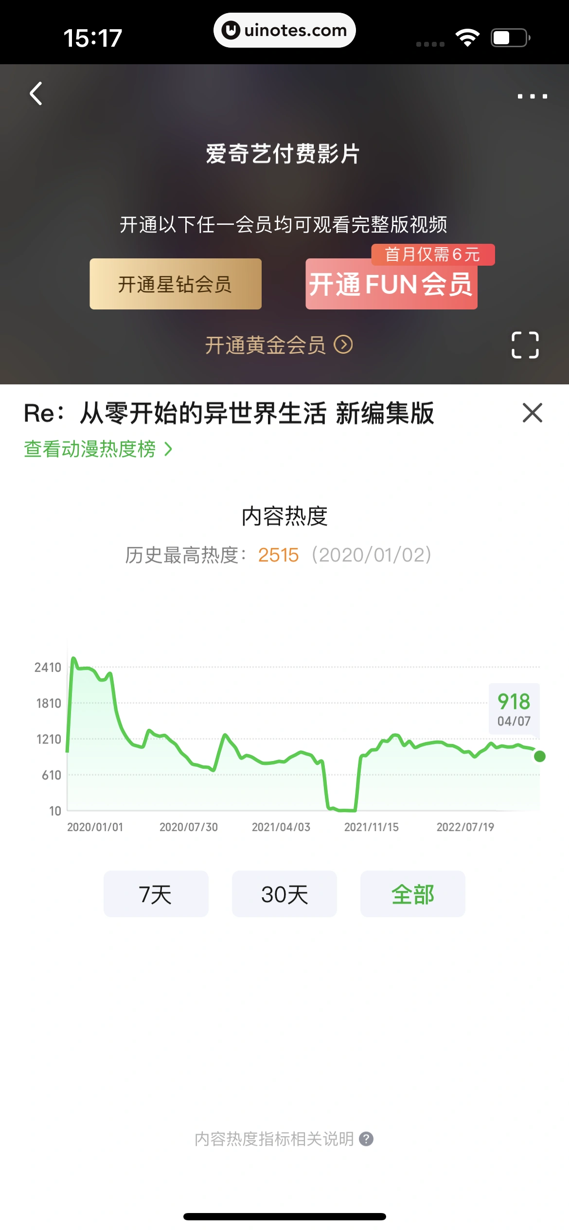 爱奇艺 App 截图 125 - UI Notes