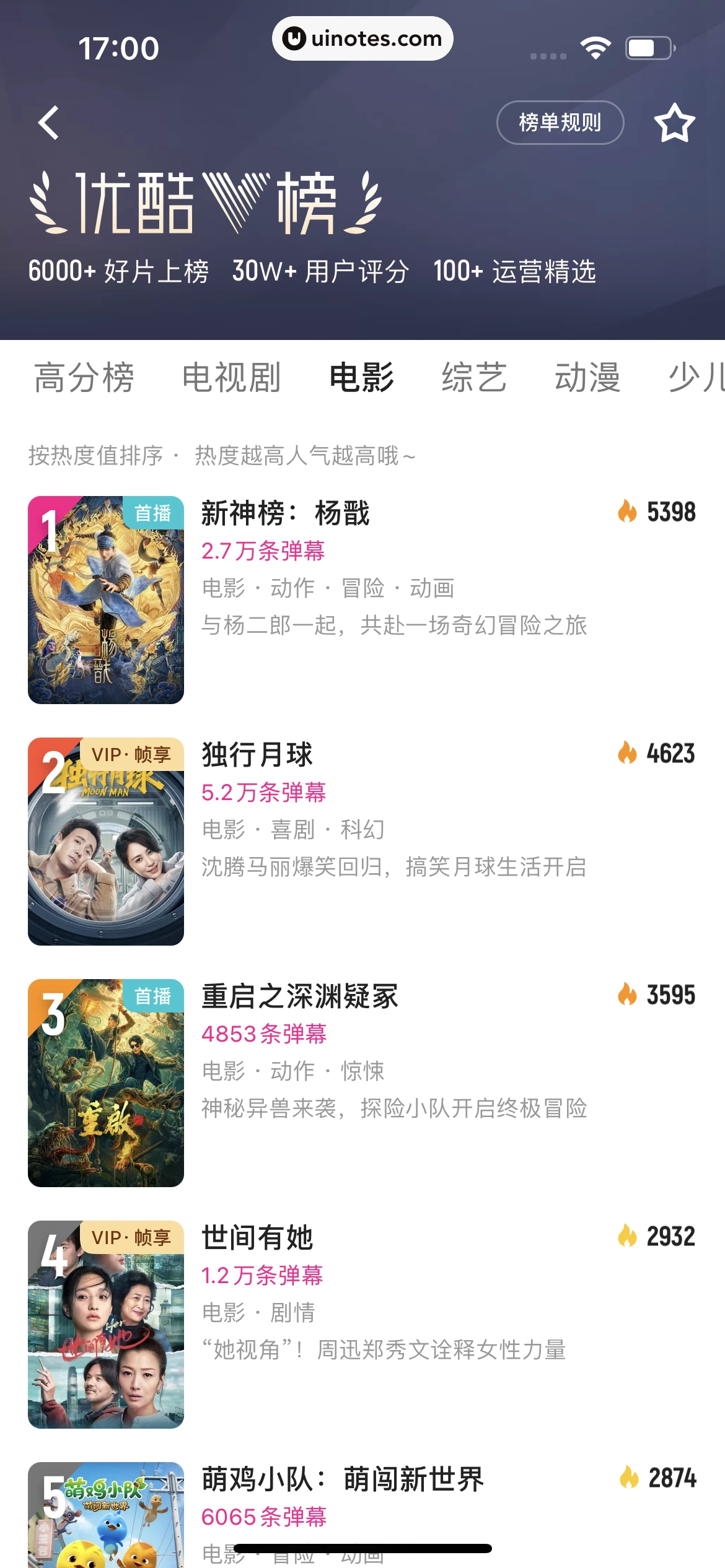 优酷 App 截图 067 - UI Notes
