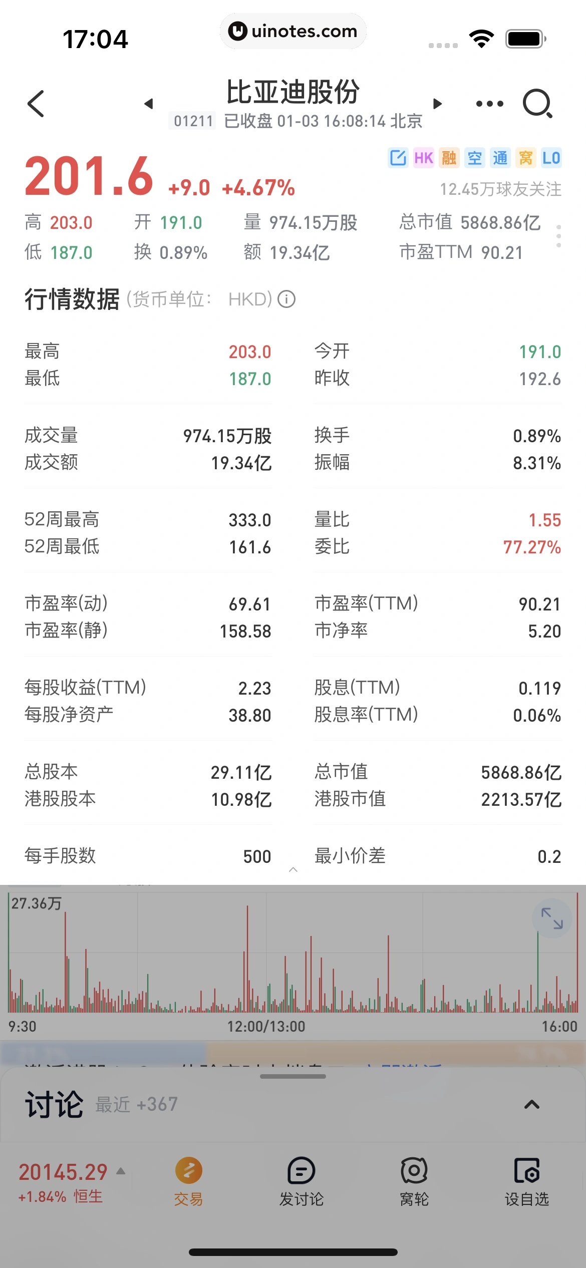 雪球 App 截图 062 - UI Notes