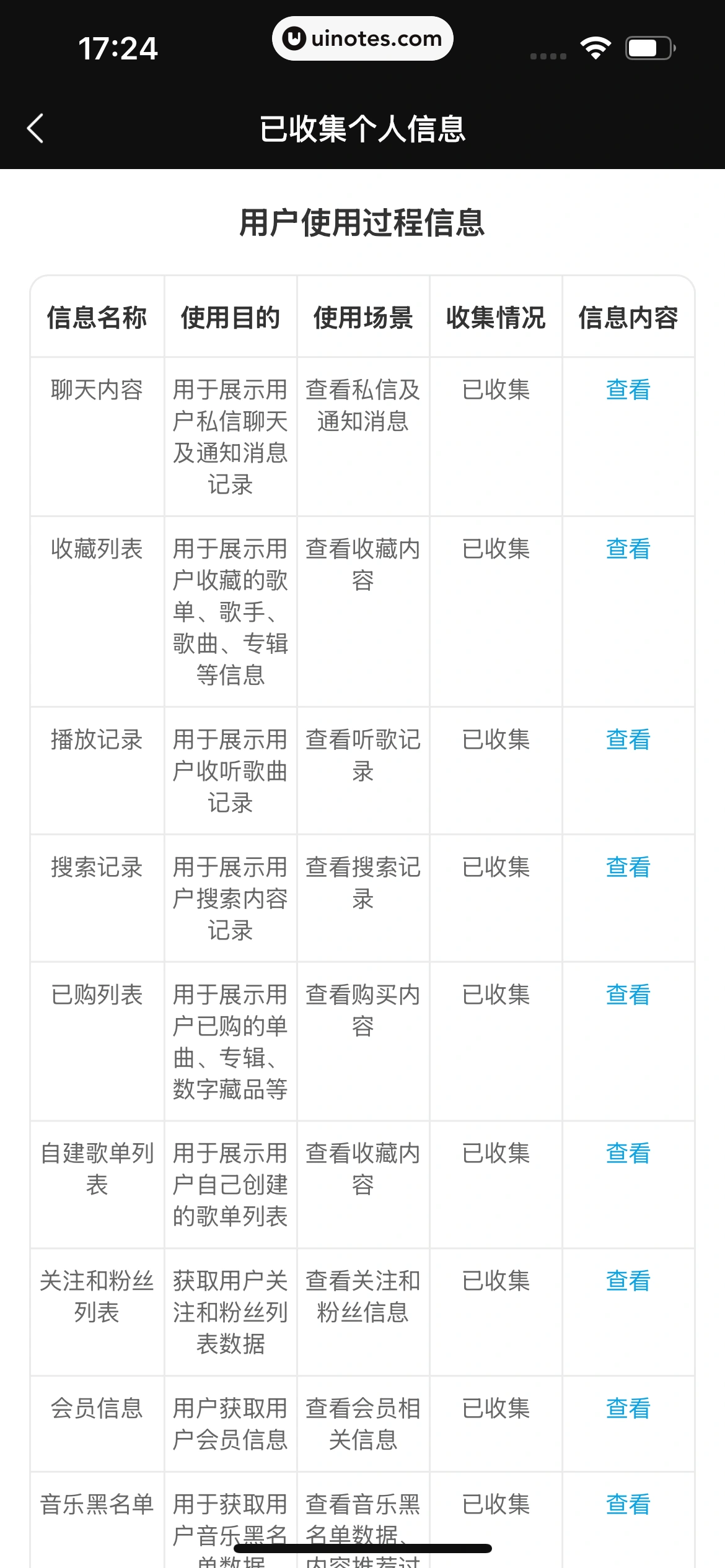 波点音乐 App 截图 436 - UI Notes