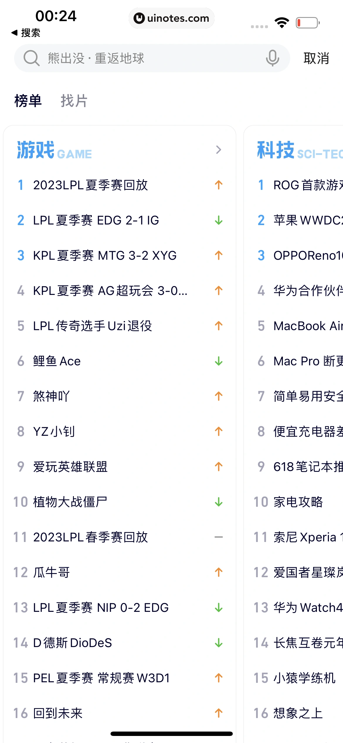 腾讯视频 App 截图 0714 - UI Notes