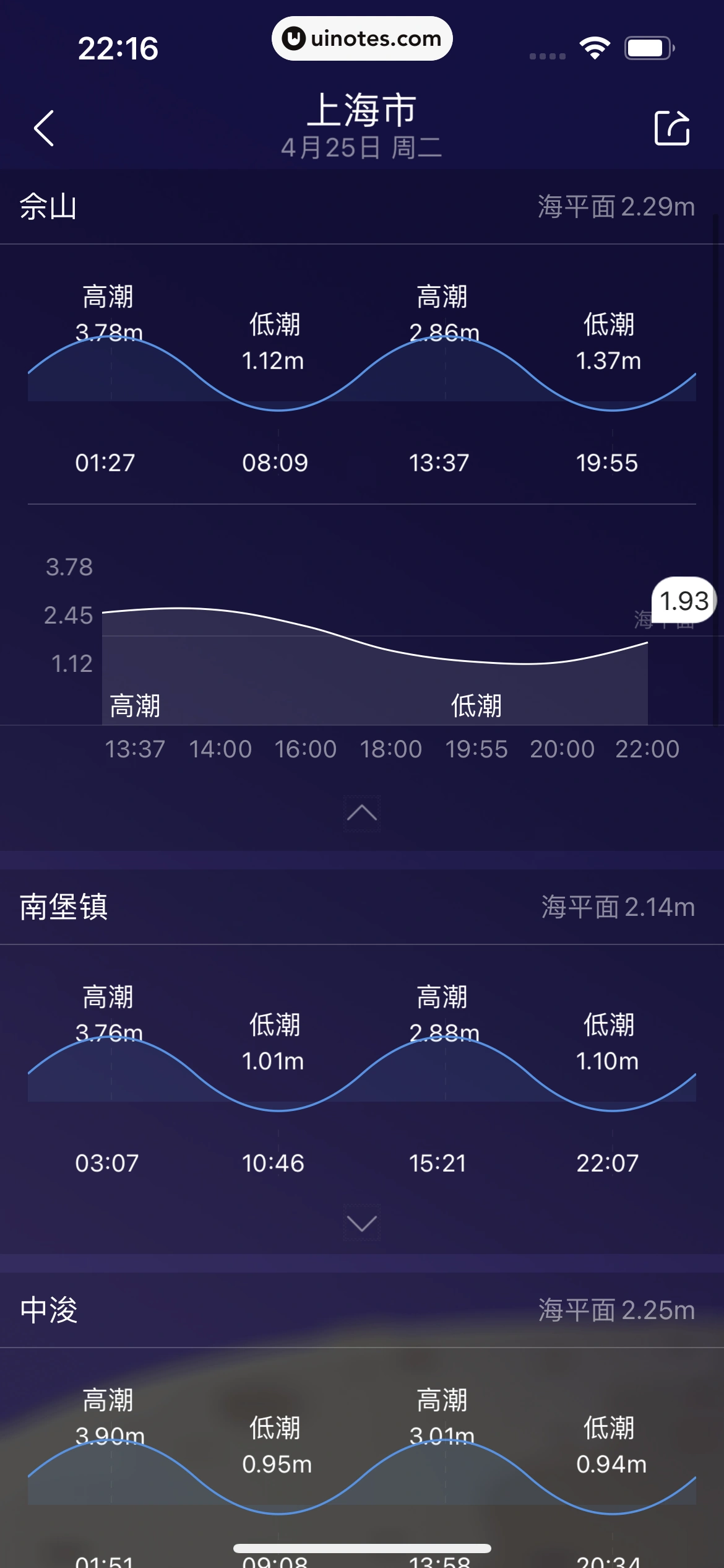 墨迹天气 App 截图 095 - UI Notes